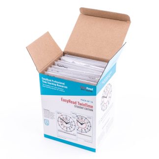 Easy Read Twin Time Student Card - 10 Pack